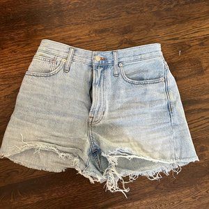 Madewell perfect vintage jean shorts 27